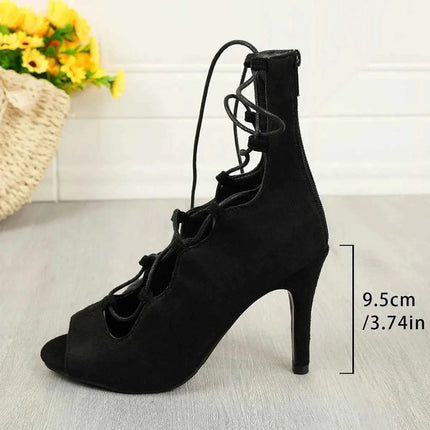 Elegant Lace-Up : High Heel Sandals, , ["Pretty Mules","Ship From Overseas"], ꫀꪶꫀᧁꪖꪀᥴꫀ꠸ᠻꪗ..