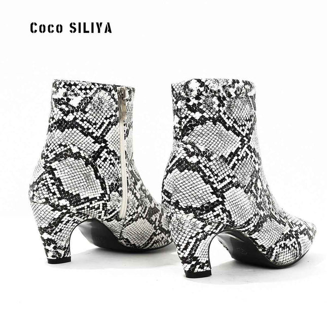 Elegant Large Pointed Toe : Thick Heel Boots, , [], ꫀꪶꫀᧁꪖꪀᥴꫀ꠸ᠻꪗ..