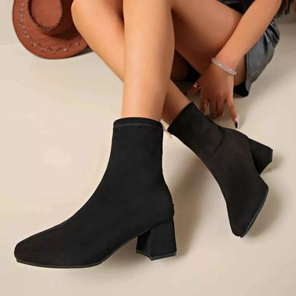 Stylish Chic Block Heel : Ankle Boots, , ["Classy Ballet Flats","Ship From Overseas"], ꫀꪶꫀᧁꪖꪀᥴꫀ꠸ᠻꪗ..