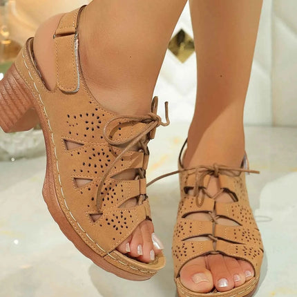 Stylish Block Heel Sandals : With Laces, , ["GraceStep","Ship From Overseas","Shipping delay Feb 12 - Feb 24","Shipping delay Feb 4 - Feb 24"], ꫀꪶꫀᧁꪖꪀᥴꫀ꠸ᠻꪗ..