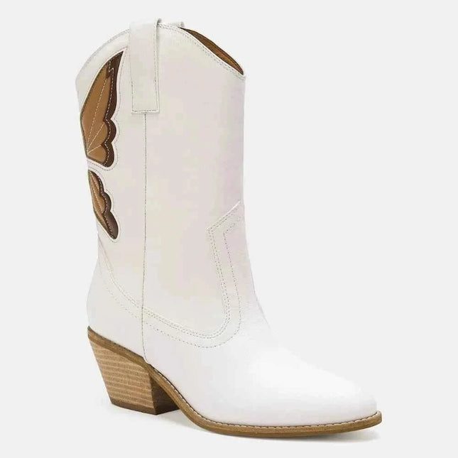 Butterfly Detail Point Toe Boots : Beast Fashion, , ["Beast Fashion","Ship from USA"], ꫀꪶꫀᧁꪖꪀᥴꫀ꠸ᠻꪗ..