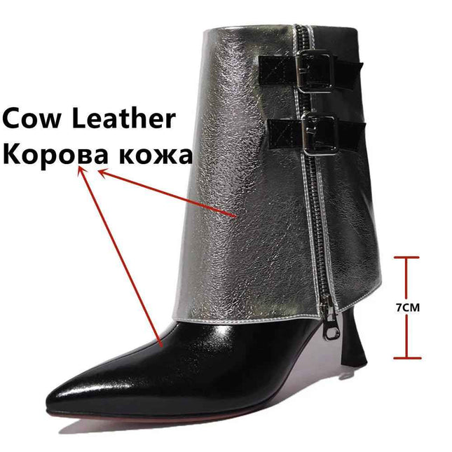 Elegant Short Boots: With Thin High Heels, , [], ꫀꪶꫀᧁꪖꪀᥴꫀ꠸ᠻꪗ..