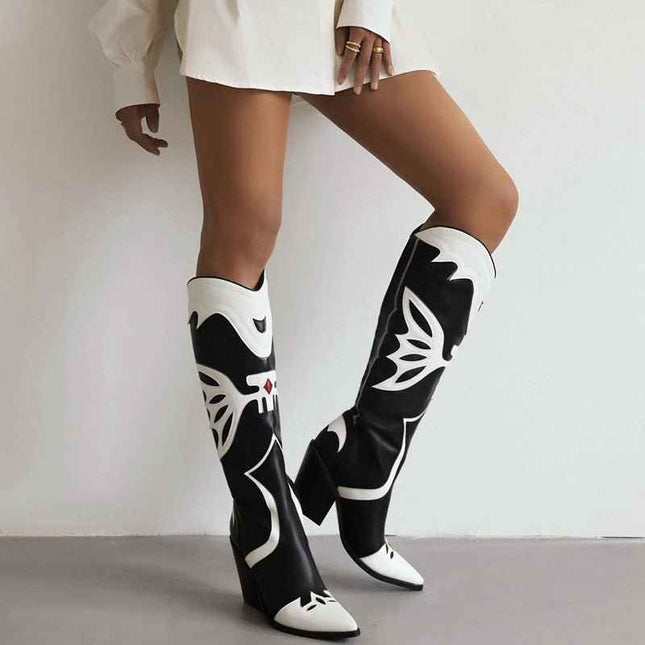 Western Cowboy : Women's Knee High Boots, , [], ꫀꪶꫀᧁꪖꪀᥴꫀ꠸ᠻꪗ..