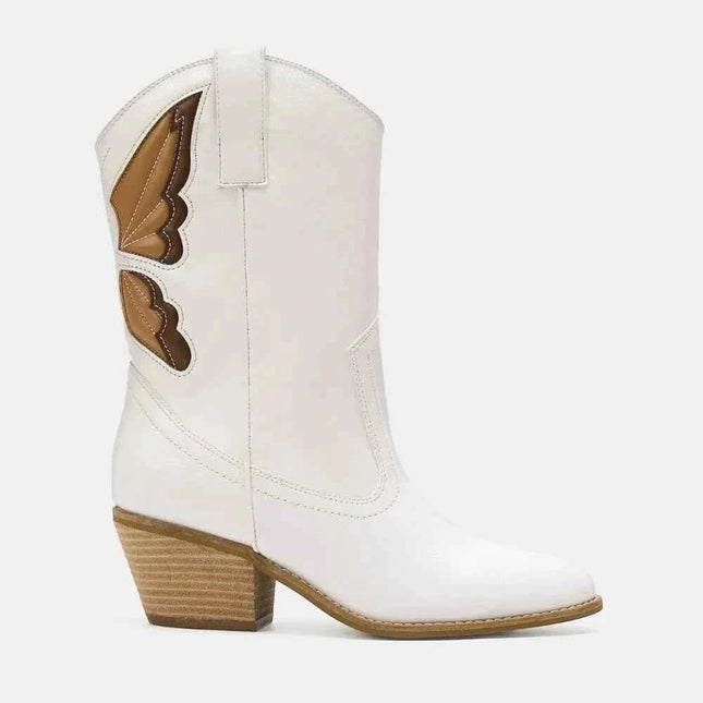 Butterfly Detail Point Toe Boots : Beast Fashion, , ["Beast Fashion","Ship from USA"], ꫀꪶꫀᧁꪖꪀᥴꫀ꠸ᠻꪗ..