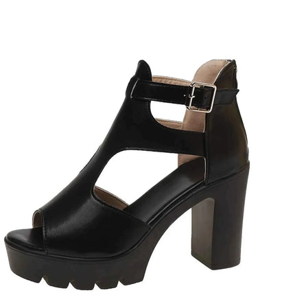 Stylish Cutout Block : Heels Sandals, , ["Gravity Defyer","Ship From Overseas"], ꫀꪶꫀᧁꪖꪀᥴꫀ꠸ᠻꪗ..