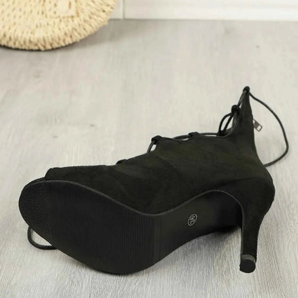 Elegant Lace-Up : High Heel Sandals, , ["Pretty Mules","Ship From Overseas"], ꫀꪶꫀᧁꪖꪀᥴꫀ꠸ᠻꪗ..