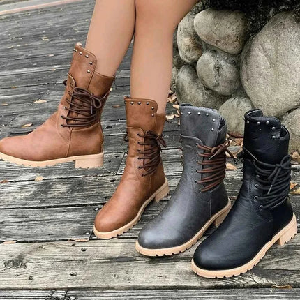 Stylish Round Toe : Platform Boots, , ["Classy Ballet Flats","Ship From Overseas"], ꫀꪶꫀᧁꪖꪀᥴꫀ꠸ᠻꪗ..