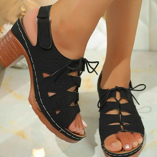 Stylish Block Heel Sandals : With Laces, , ["GraceStep","Ship From Overseas","Shipping delay Feb 12 - Feb 24","Shipping delay Feb 4 - Feb 24"], ꫀꪶꫀᧁꪖꪀᥴꫀ꠸ᠻꪗ..